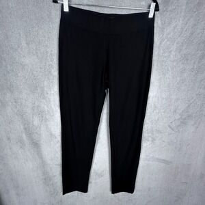 Eileen Fisher Pants Womens Small Black Pullon Straight Stretch Quiet Luxury